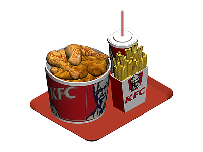 肯德基快餐组合模型
