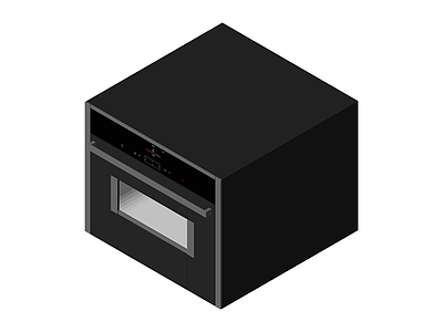 黑色嵌入式烤箱