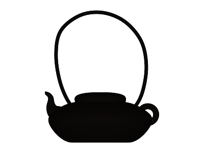 黑色茶壶