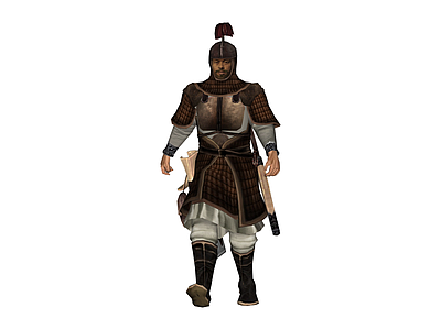 古代铠甲士兵模型