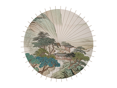 传统中式油纸伞