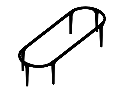 长条形会议桌