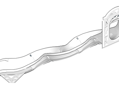 螺旋造型滑梯组件
