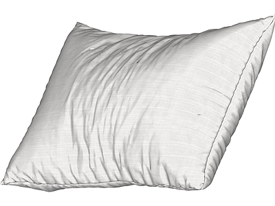 白色布艺靠枕
