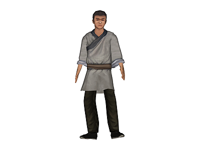 古装男子全身模型