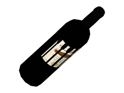 黑色酒瓶