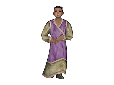 古装女性人物模型