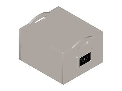 带标签的玩具收纳盒