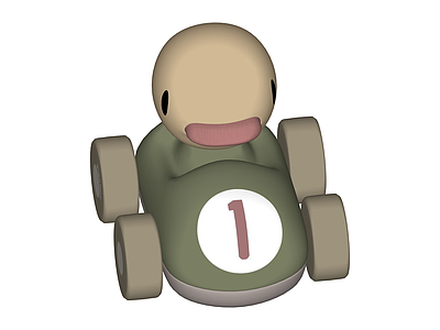 Plantoys鸭子赛车玩具