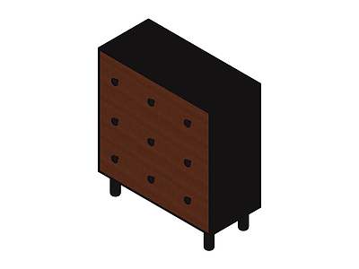 黑色柜体家具