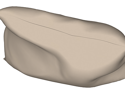 米色软包靠垫