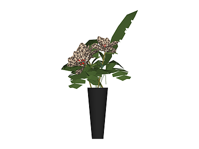 仿真花卉盆栽组合