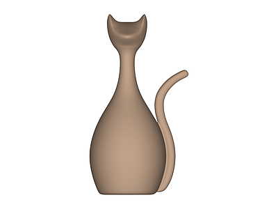 猫形陶瓷花瓶