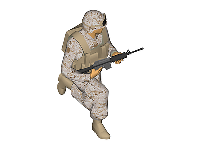 低模士兵角色