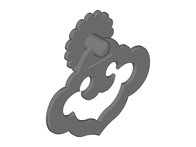 中式云纹装饰挂件