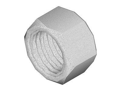 六角形金属螺母模型