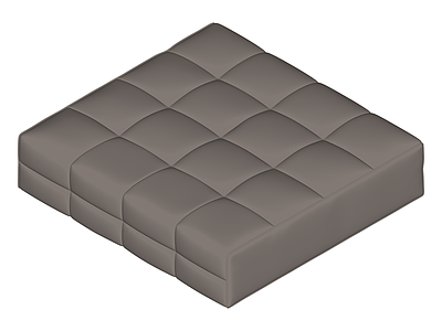 灰色软包坐垫