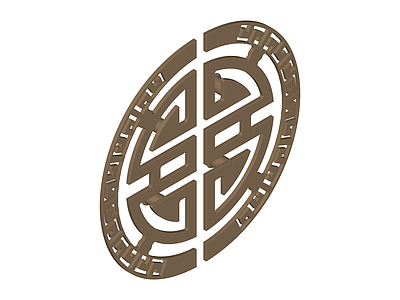中式回纹寿字装饰盘