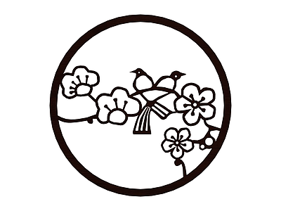 圆形花鸟装饰画框
