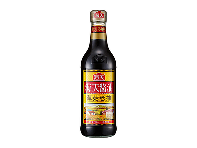 海天草菇老抽酱油瓶