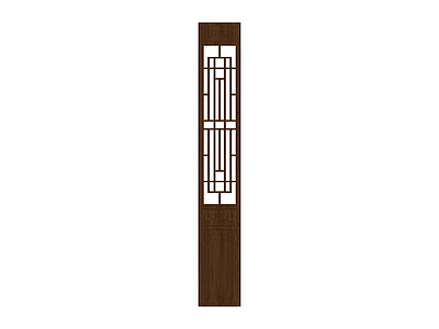 中式木格隔断门