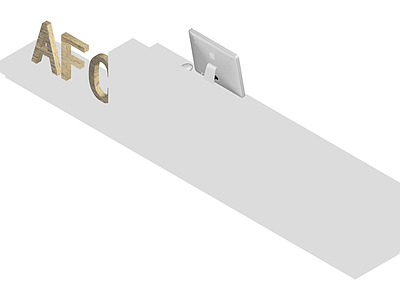 AFC标识接待台