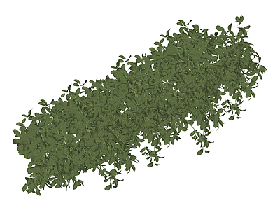低矮灌木绿植模型