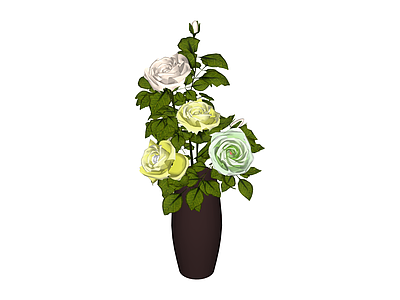 花瓶插花组合