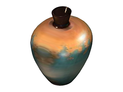 青釉花卉纹花瓶