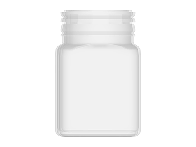 白色塑料储物罐