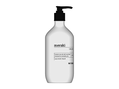 Meraki品牌磨砂膏泵头瓶