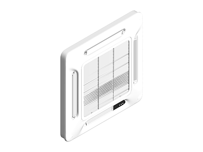白色方形吸顶空调
