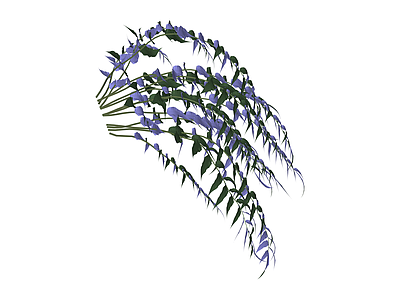 垂枝绿叶植物组件
