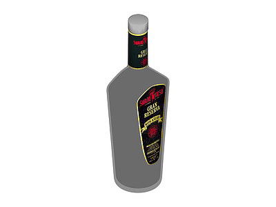 深色玻璃酒瓶