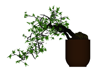 盆栽绿植模型