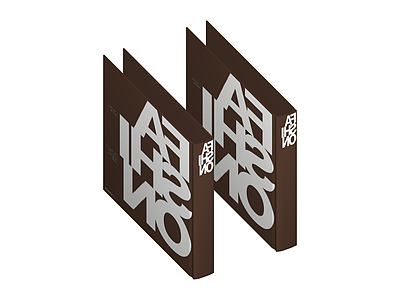 棕色封面书籍模型