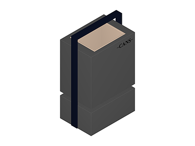 灰色收纳盒组件