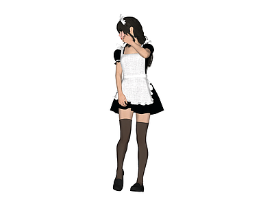 女仆装人物模型