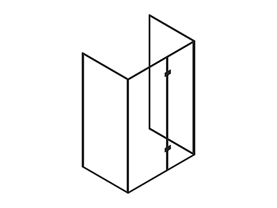 双扇折叠屏风