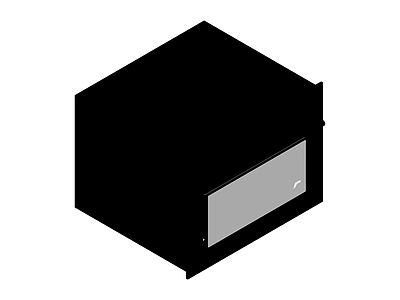 黑色柜体模型