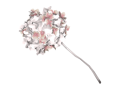 粉色花艺植物模型