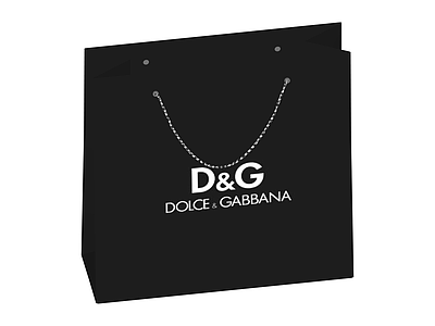 D&G品牌购物纸袋