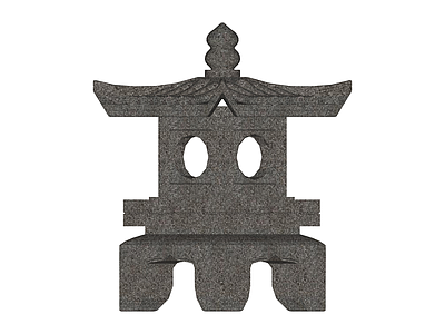 日式石灯笼（单体）