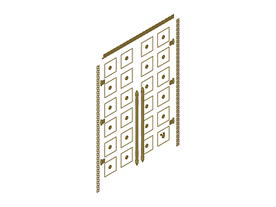 金色雕花屏风