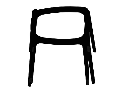 黑色塑料方凳