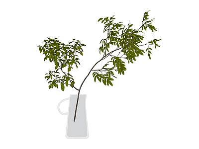 带花瓶绿植花艺