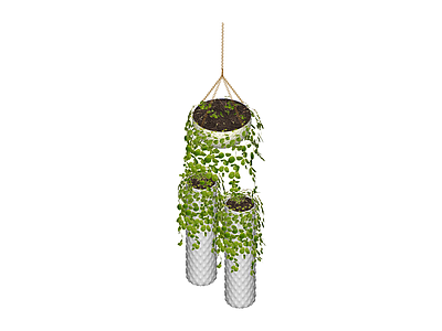 三层悬挂绿植组合