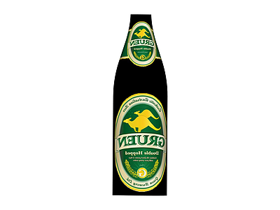 绿色袋鼠啤酒瓶