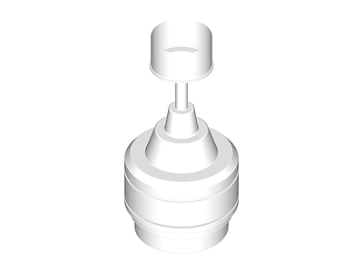 白色工业吊灯模型