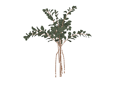 仿真尤加利叶植物束